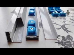 Binario in alluminio per griglia invisibile