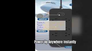 Presa di alimentazione portatile con ricarica rapida USB