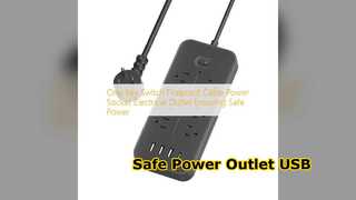 Presa di alimentazione sicura con presa di estensione USB
