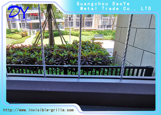 316 grado balcone griglia invisibile finestra rete protettiva corda in acciaio inossidabile