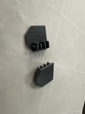 Safety Invisible Grilles Aluminum Track End Cap (Cappella di fondo di pista in alluminio)