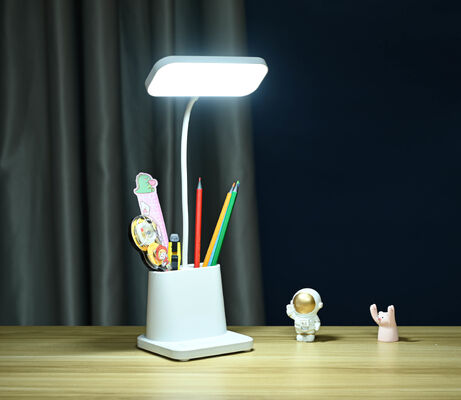Lampada da scrivania a LED con portapenne - Luce da studio per la protezione degli occhi per studenti, dormitorio, regalo, vendita all'ingrosso, luce notturna