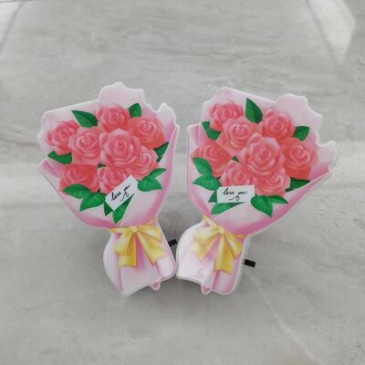 LED Plug In Night Light Lamp Slide Switch Control Soluzione di illuminazione conveniente Adatta per camera da letto e scalinata