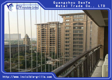 Griglia invisibile modernizzata del balcone mantenuta facilmente per grattacielo