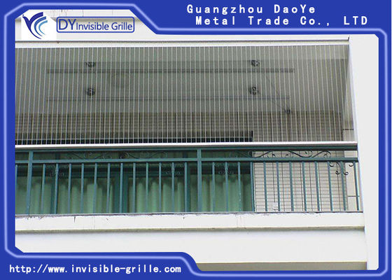 Griglia invisibile dell'anti balcone sicuro orizzontale della polvere