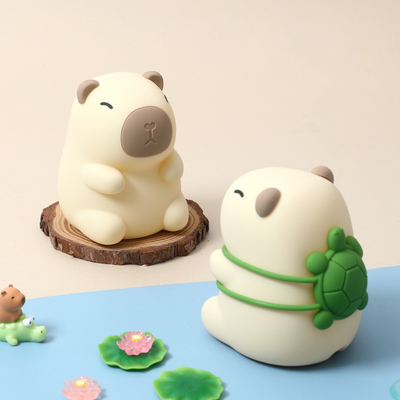 Ricaricabile design bello Soft Silicone Capybara luce notturna per la camera da letto dei bambini