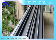 2m / Installazione verticale del binario della finestra del cavo invisibile di alluminio stabilito della griglia 316