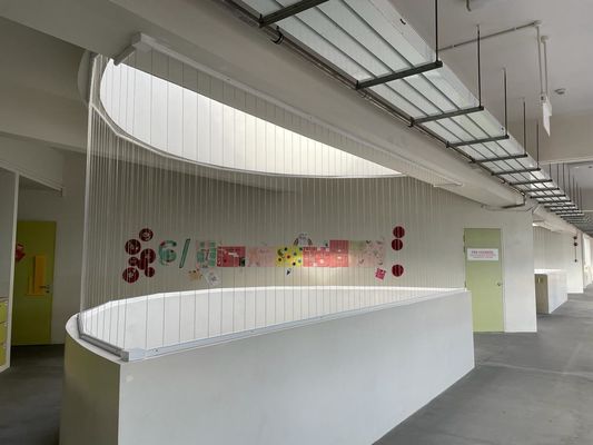 Griglia di sicurezza invisibile Verticale orizzontale Direzione di apertura Colore alluminio Nero Latte Bianco Grigio Ideale per la protezione sicura degli edifici