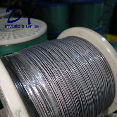 316 filo 2,0 mm scudo balcone invisibile con rivestimento di nylon sicurezza