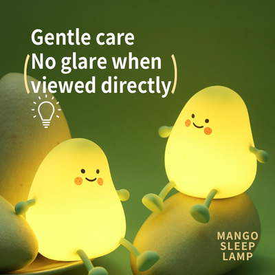 Nuovo piccolo mangue verde luce notturna mangue tempistica con sonno luce di silicone regalo creativo atmosfera Pat luce a LED