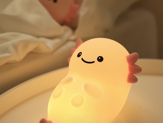 Fonte di luce LED Lampada da notte carina con tempo di utilizzo da 5h-40h e materiale di silicone fatto di silicone