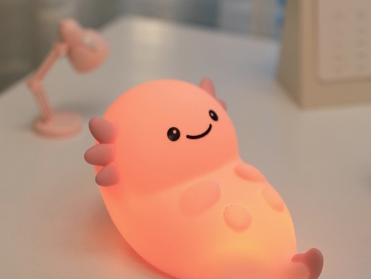 Fonte di luce LED Lampada da notte carina con tempo di utilizzo da 5h-40h e materiale di silicone fatto di silicone