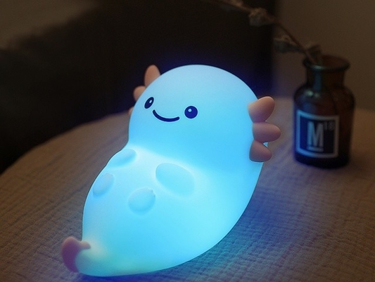 Fonte di luce LED Lampada da notte carina con tempo di utilizzo da 5h-40h e materiale di silicone fatto di silicone