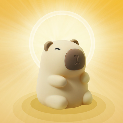 Nuovo arrivo Seven Color Silicone Capybara Night Lamp Regali di compleanno Luce notturna