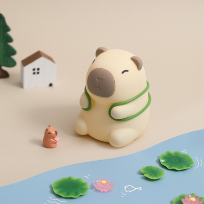 Nuovo arrivo Seven Color Silicone Capybara Night Lamp Regali di compleanno Luce notturna