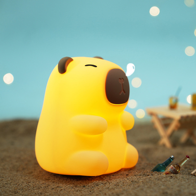 Nuovo arrivo Seven Color Silicone Capybara Night Lamp Regali di compleanno Luce notturna