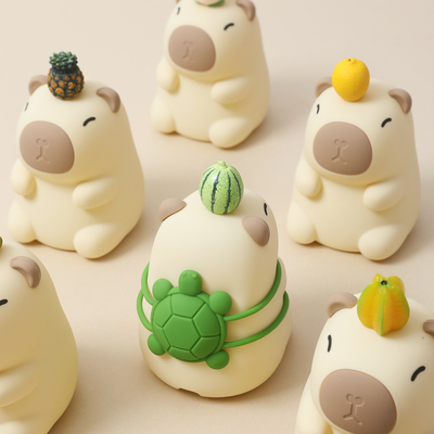 Ricaricabile design bello Soft Silicone Capybara luce notturna per la camera da letto dei bambini