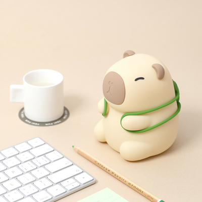 Ricaricabile design bello Soft Silicone Capybara luce notturna per la camera da letto dei bambini