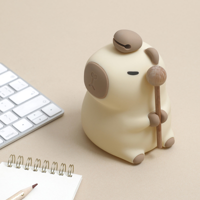 Cartoon Capybara Luce notturna a rubinetto 1200mAh Ricaricabile Luce notturna da sonno con 7 colori variabili