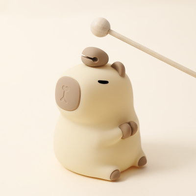 Lampada notturna di design moderno in silicone Capybara portatile USB ricaricabile fonte luminosa a LED controllo tattile Lampada per animali per camera da letto