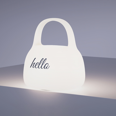 DIY Creative Gift Handbag Silicone Lampada da applauso con tempo Decorazione a bordo letto Atmosfera Luce notturna per dormire