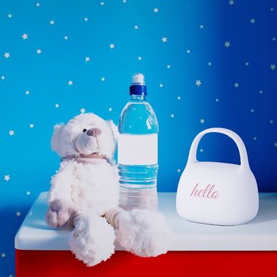DIY Creative Gift Handbag Silicone Lampada da applauso con tempo Decorazione a bordo letto Atmosfera Luce notturna per dormire