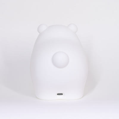 Piccolo orso patting luce notturna di silicone camera da letto per bambini bambino nutrimento dolce creativo piccola luce notturna luce morbida