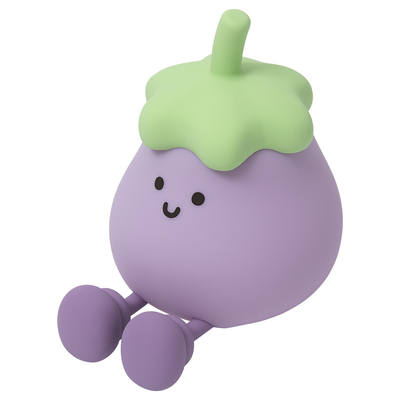 2025 Hot Sale Led Battery Usb Powered Aubergine Luci notturne Bambini Lampada per la decorazione della casa Illuminazione per le vacanze Luci notturne per regalo