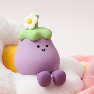 Ortaggi Piccole melanzane Lampade in silicone USB Ricaricabile Camera da letto Cucina di notte Luci per regali