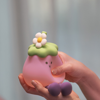 Ortaggi Piccole melanzane Lampade in silicone USB Ricaricabile Camera da letto Cucina di notte Luci per regali