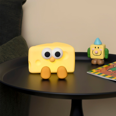 Fabbrica all'ingrosso Formaggio morbido Silicone Lampada per bambini Sensitivo controllo del rubinetto 7 colori singoli Luce notturna per bambini