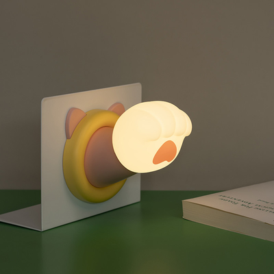 Controllo di sonno da fabbrica CAT PAW USB Lampade da camera da letto Lampada di silicone Ricaricabile