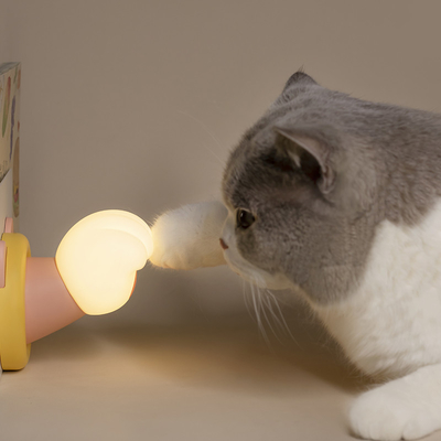 Controllo di sonno da fabbrica CAT PAW USB Lampade da camera da letto Lampada di silicone Ricaricabile
