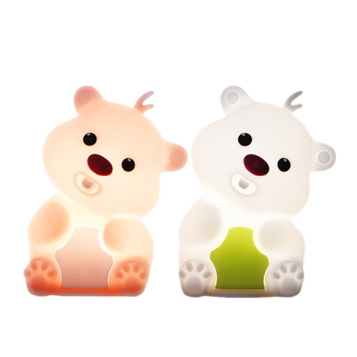 Luce da notte in silicone Pat con atmosfera di sonno Luce creativa giocattolo festivo Luce decorativa Giorno dei bambini Regalo di Natale