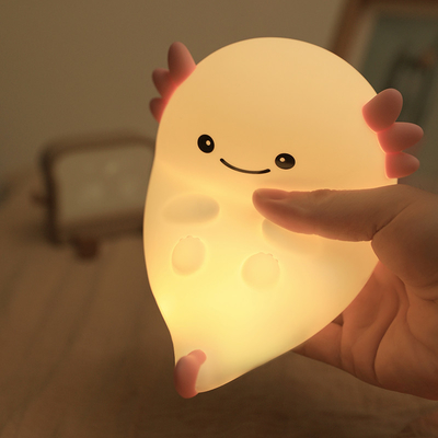 Design moderno Silicone Luce notturna LED carino Caldo Bianco Notte colorata per bambini Camera da letto Controllo tattile