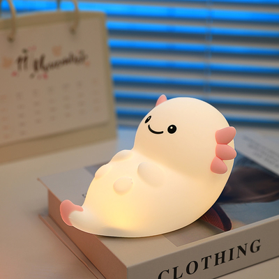 Design moderno Silicone Luce notturna LED carino Caldo Bianco Notte colorata per bambini Camera da letto Controllo tattile