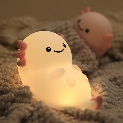 Modern Home USB Night Light Esagonale Dinosauro Bambino Pesce LED con sensore tattile Colorato Silicone Ricaricabile Luce