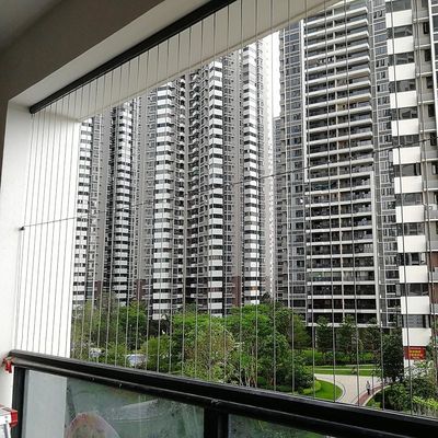 Grill di balcone invisibile con fili in acciaio durevoli 304/316