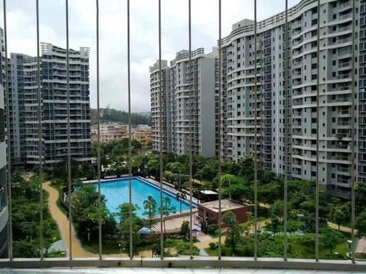 Difficile protezione antincendio per animali domestici Griglia invisibile con spazio di 5 cm tra i fili per la protezione di balconi e finestre