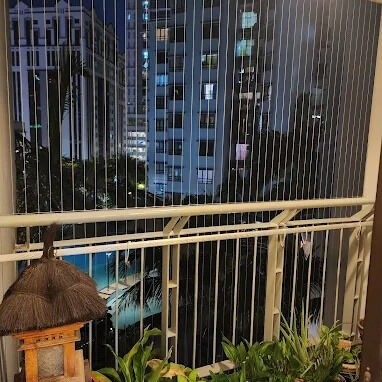 Grata Invisibile per Balcone Rete Trasparente Sicurezza Durabilità Edifici Moderni