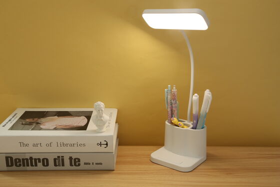 Lampada da tavolo a LED pieghevole regolabile portatile USB intelligente con luce di lettura per la protezione degli occhi