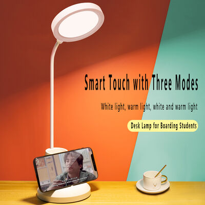 Moderna lampada da scrivania con portapenna LED ricaricabile lampada di studio per la protezione degli occhi lampada da studio per il collegio camera da letto lampada toccante