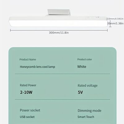 Lampada da tavolo a LED con temperatura colore 3500-6500K con tensione nominale 5V 1A Ideale