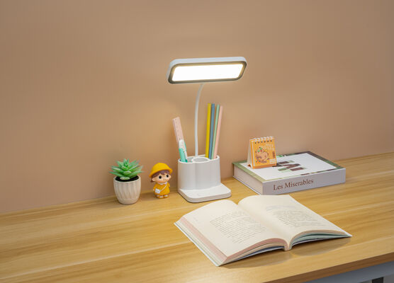 Lampada da tavolo a LED nordica con USB Plug-In Moderno design Libro luce per lo studio notturno a casa speciale lampada da tavolo regalo portapenna per tubi