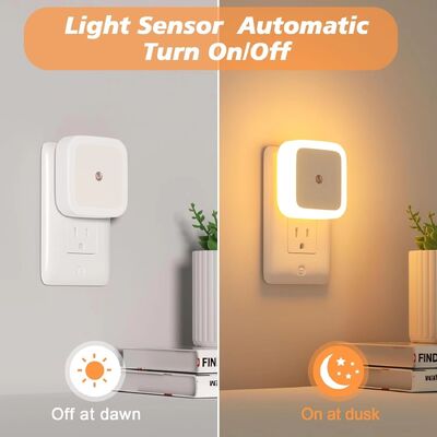Luce Notturna a LED Plug-in con Sensore Intelligente Crepuscolo-Alba