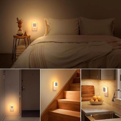 Luce Notturna a LED Plug-in con Sensore Intelligente Crepuscolo-Alba