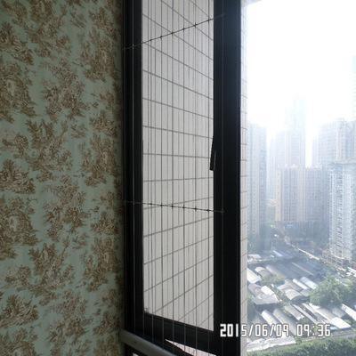 Griglia invisibile per balcone da 20 mm con clip incrociata e telaio in alluminio