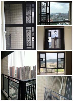 Griglia invisibile per balcone da 20 mm con clip incrociata e telaio in alluminio