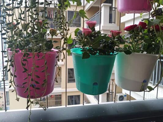 Adatto per grigliare all'interno e all'esterno accessori di griglia invisibili vaso di fiori di plastica per grigliare