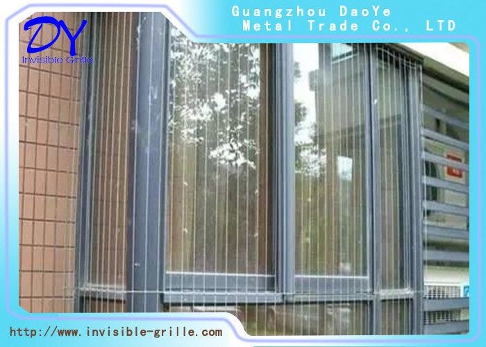 Facile da pulire finestra Invisibile Griglia Copertura di fine di alluminio Parte di nylon Acciaio Filtro di corda Superficie